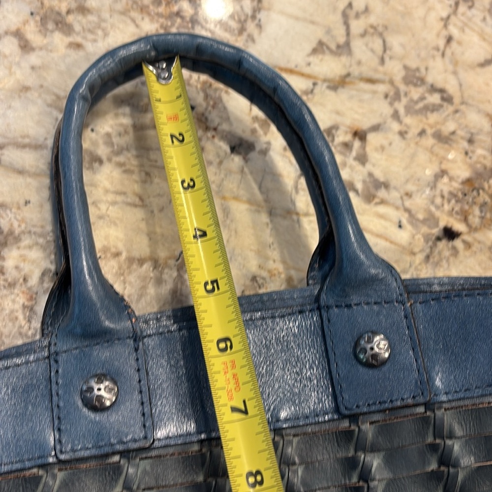 Patricia Blue Woven Tote Bag - Picture 6 of 6